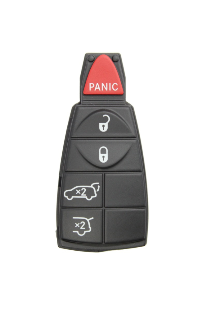 *PAIR OF* Jeep 5 Button Fobik Pad Replacement - Only for fobiks with FCC ID: IYZ-C01C-1