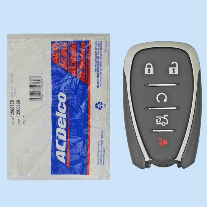 *NEW OEM* 2016 - 2019 Chevrolet 5 Button Smart Remote - Emergency Key Included - 315Mhz - HYQ4AA-1