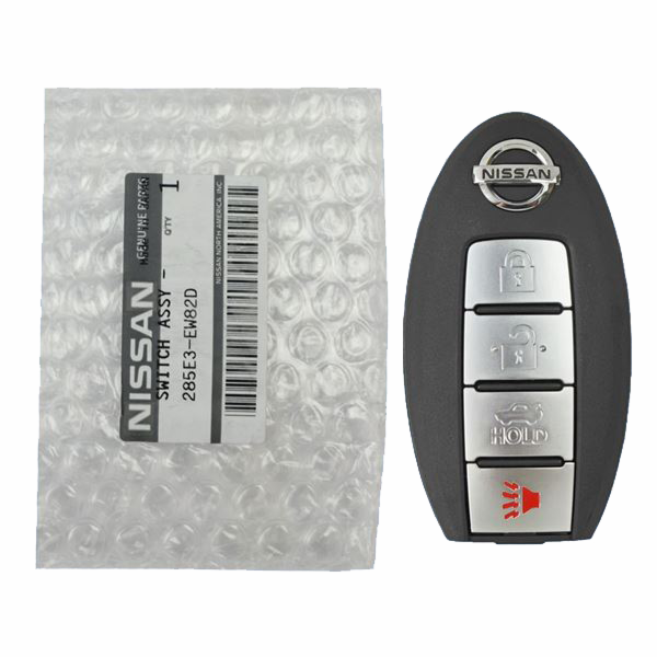 *NEW OEM* 2007 - 2012 Nissan 4 Button Smart Remote - Emergency key included - CWTWBU735-2