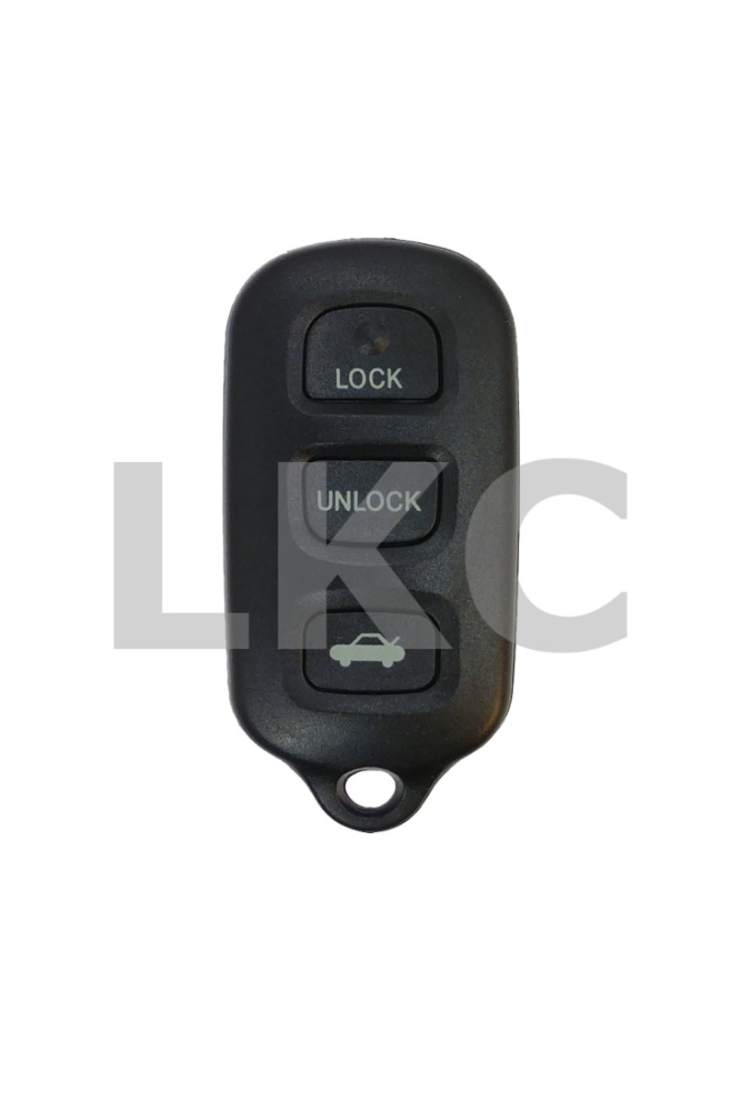*SHELL & PAD ONLY* Toyota 4 Button Keyless Entry Remote Fob Casing - Round Panic Pad - GQ43VT14T-2