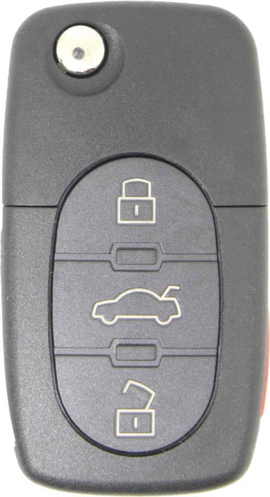 1998 - 2002 NEW Replacement Volkswagen 4 Button Flip Key (flip blade attachement included) - 1J0-959-753-F-2