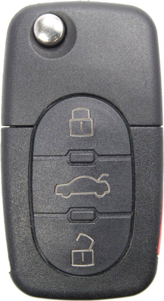 1998 - 2002 OEM Volkswagen 4 Button Flip Key (flip blade attachement included) - 1J0-959-753-F-2
