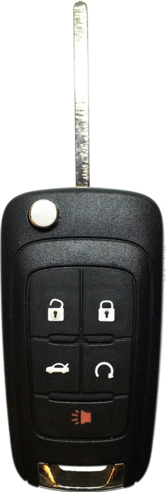 2014 - 2016 Chevrolet 5 Button High Security Remote Flip Key w/ Remote Start - KR55WK50073-2