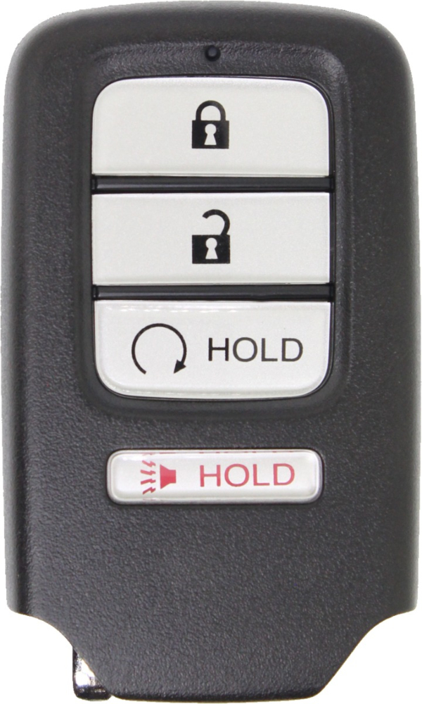 2017 - 2019 Honda Ridgeline 4 Button Smart Remote w/ Remote Start - Emergency Key Included - A2C97488400-2