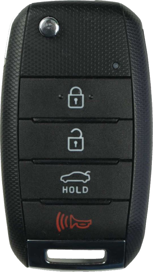 2018 - 2020 Kia Rio 4 Button Flip Remote Key w/ Trunk - NYOSYEC4TX1611-1