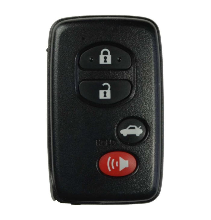 2007 - 2013 Toyota 4 Button Smart Remote - Emergency Key Included - E Board - HYQ14AAB/HYQ14AEM-3