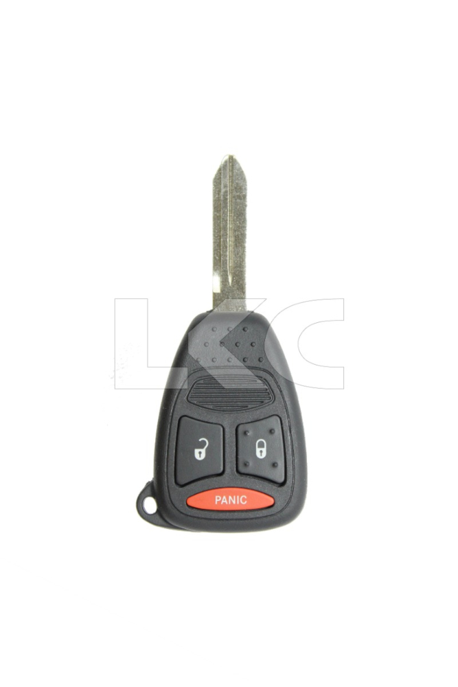 2004 - 2009 Dodge & Mitsubishi 3 Button Remote Head Key WITHOUT Transponder - KOBDT04A-1