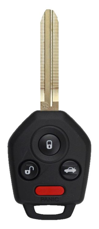 2017 - 2019 Subaru 4 Button Remote Head Key - H Chip - Black Pod WITHOUT White Sticker - CWTB1G077-2