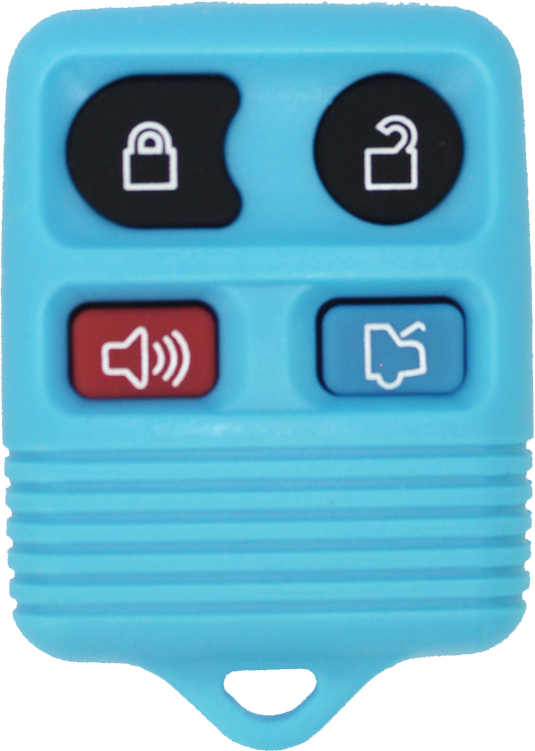 1998 - 2011 NEW Ford/Lincoln/Mercury 4 Button Keyless Entry Remote - Light Blue - CWTWB1U331/CWTWB1U345/GQ43VT11T-1