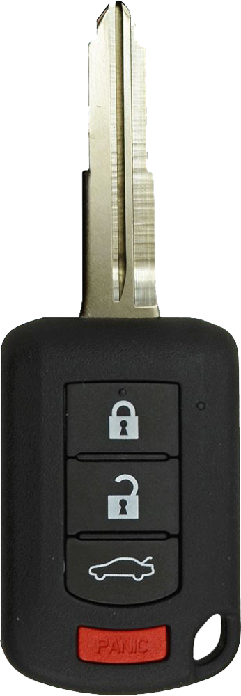 2015 - 2017 Mitsubishi Lancer 4 button Remote Head Key w/ Trunk - OUCJ166N-1