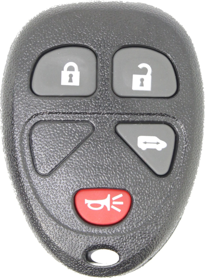 *SHELL & PAD ONLY* GM 4 Button Keyless Entry Remote Fob Casing w/ Sliding Door - KOBGT04A-6