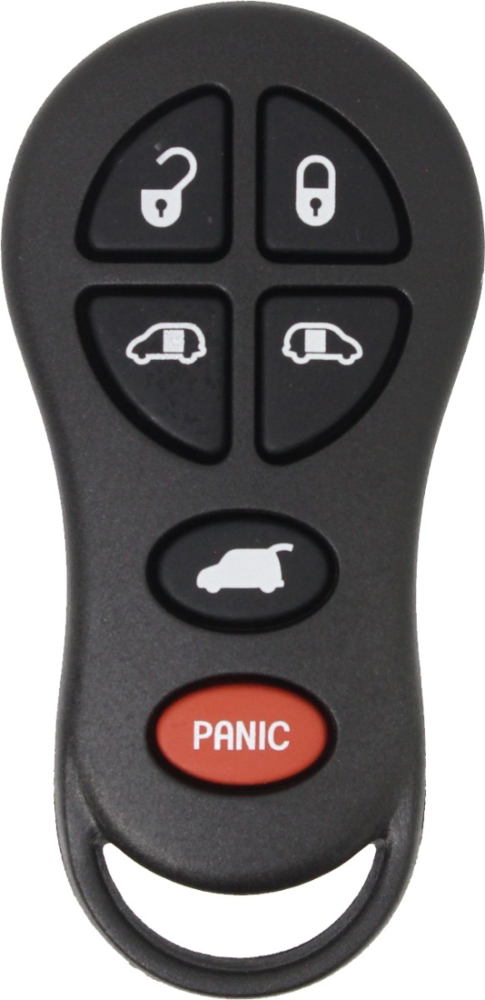 *SHELL & PAD ONLY* Chrysler/Dodge 6 Button Keyless Entry Remote Fob w/ Duel Sliding Doors - GQ43VT18T-4