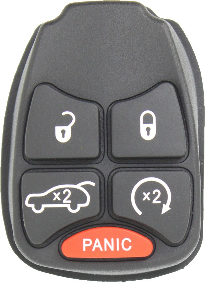 *PAD ONLY* Chrysler, Dodge, Jeep 5 Button Remote Head Key Pad w/ Remote Start - OHT692427AA/OHT692713AA-1