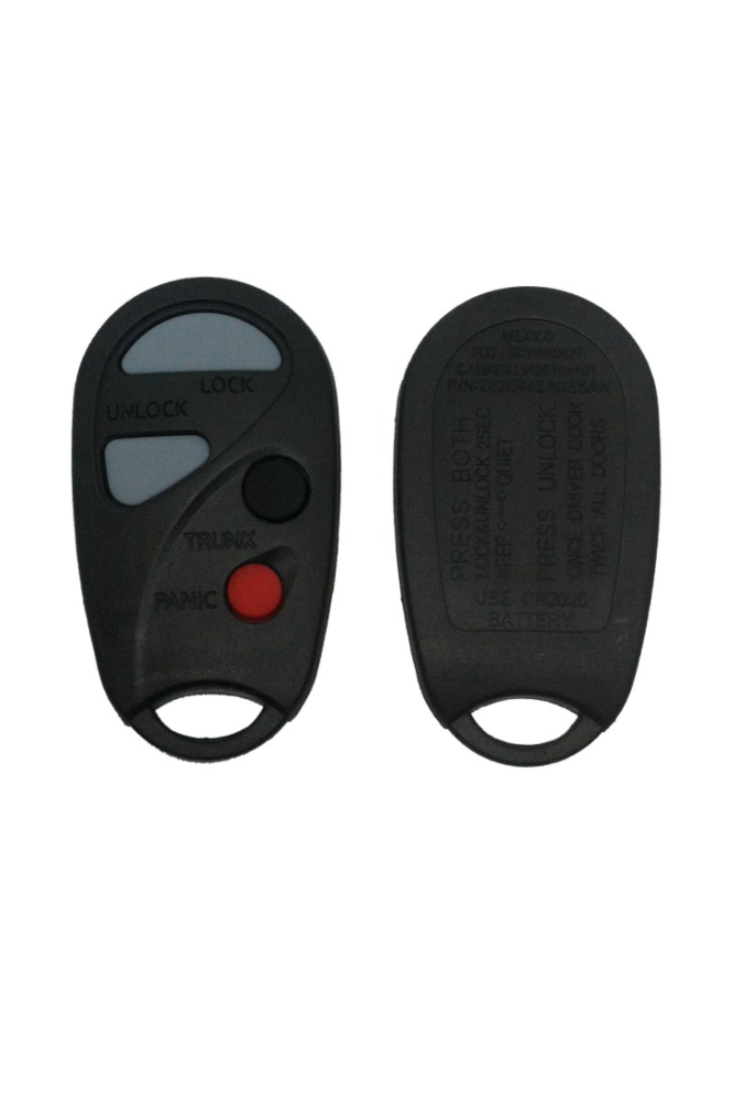 *SHELL & PAD ONLY* Nissan 4 Button Keyless Entry Remote Casing - NHVWBU43/NHVBU427/KBRASTU10-MODEL/01A/KBRASTU10-MODEL/A-1