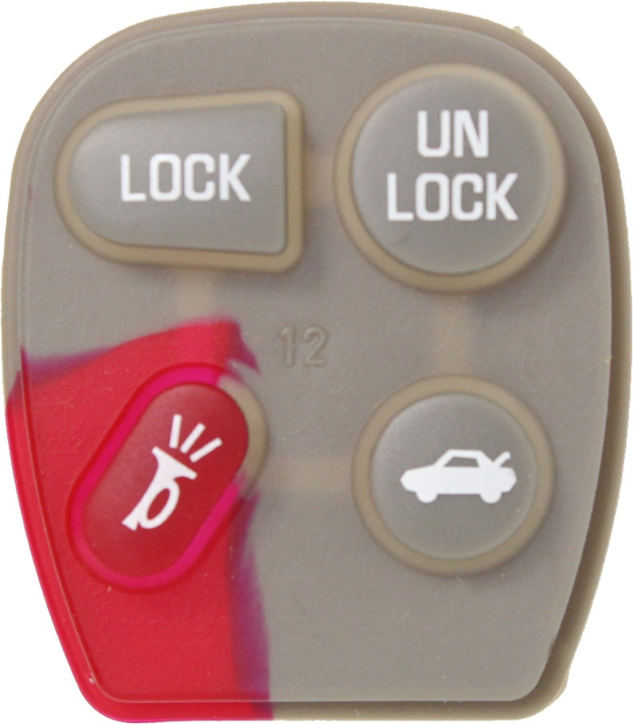 *PAD ONLY* GM 4 Button Remote Pad - KOBUT1BT/KOBLEAR1XT/ABO0204T/L2C0005T-2