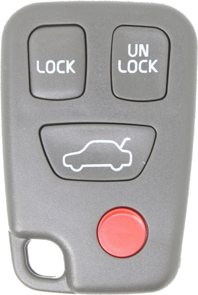 *SHELL & PAD ONLY* 1998 - 2004 Volvo 4 Button Keyless Entry Remote Fob Casing - HYQ1512J-6