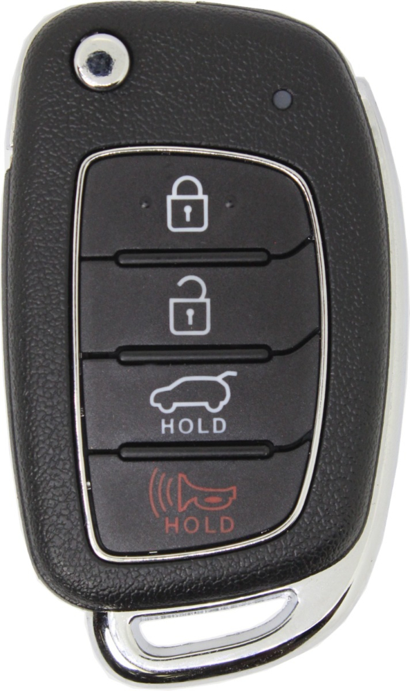 2017 - 2019 Hyundai Santa Fe 4 Button Remote Flip Key w/ Hatch - TQ8-RKE-4F31-2