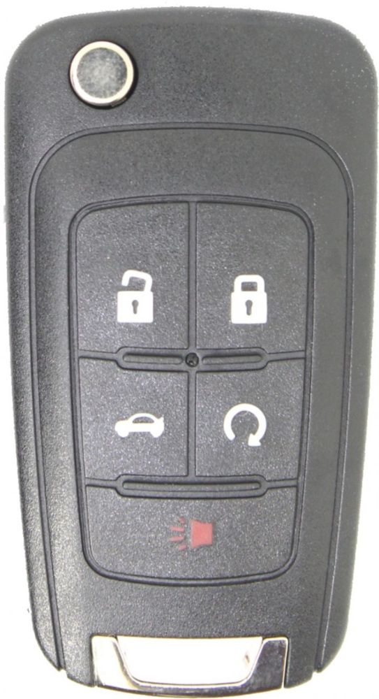 2010 - 2018 Buick 5 Button Remote Flip Key w/ Remote Start - PEPS - OHT05918179/P4O9MK74946931-1