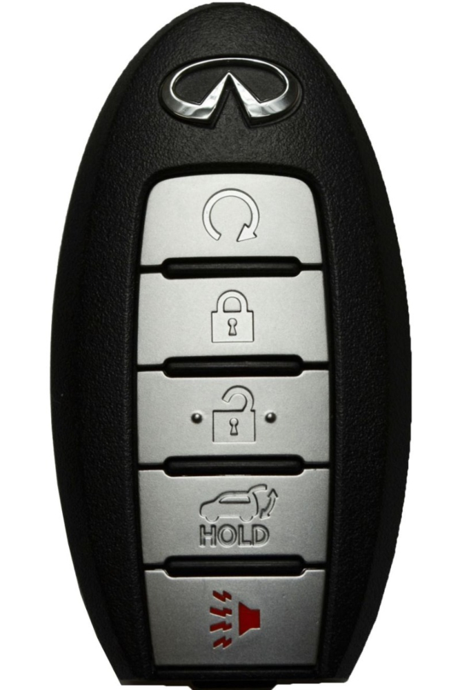 2013 - 2016 Infiniti 5 Button Smart Remote w/ Hatch - Emergency Key Included - KR5S180144014 - IC: 014 - Continental # S180144014-2