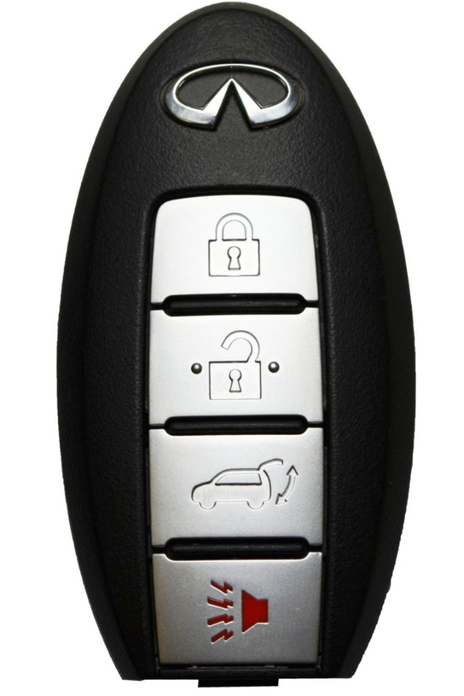2008 - 2017 Infiniti 4 Button Prox w/ Hatch - Emergency key included - KR55WK49622-2