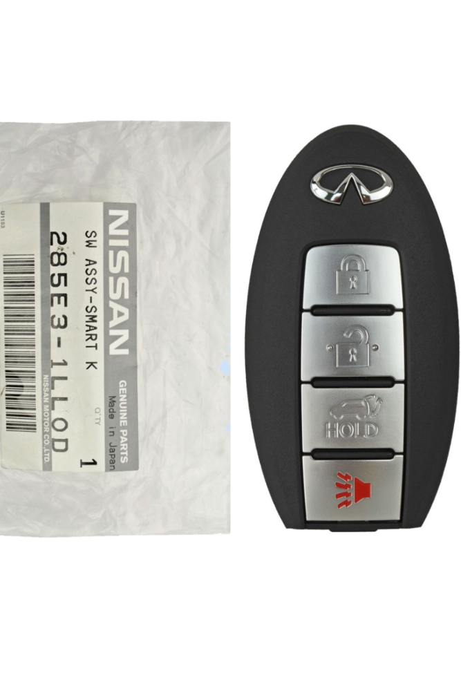 *NEW OEM* 2011 - 2013 Infiniti QX56 4 Button Smart Remote w/ Hatch - Emergency Key Included - CWTWB1U787-2