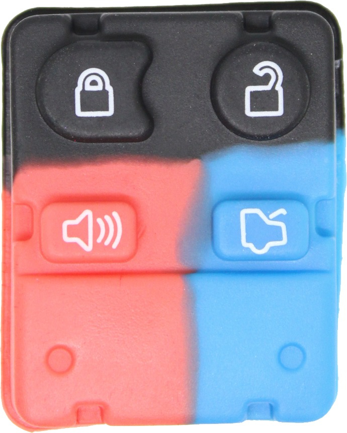 *PAD ONLY* 1998 - 2011 Ford/Lincoln/Mercury 4 Button Keyless Entry Remote Pad-1