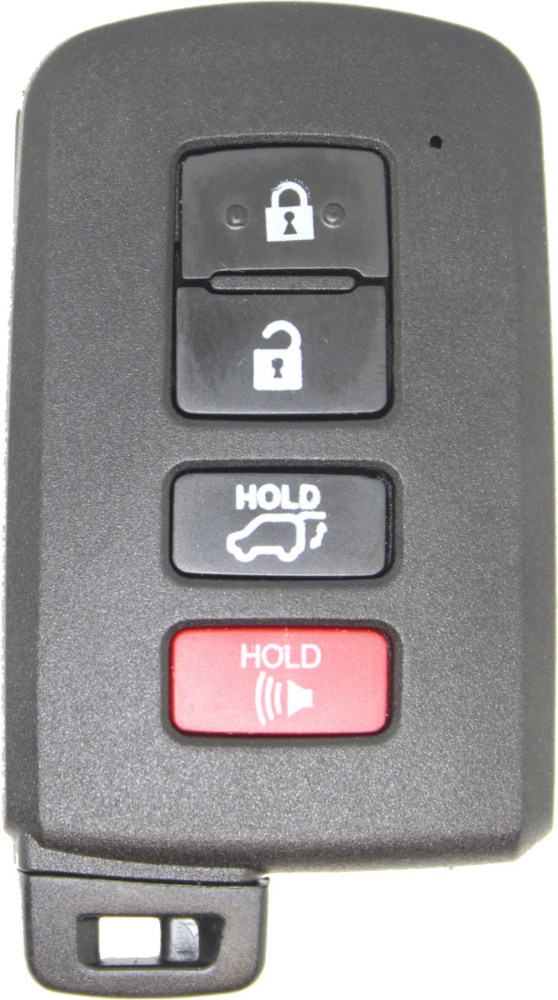 *SHELL & PAD ONLY* Toyota 4 Button Keyless Entry Smart Remote Shell w/ Hatch - FCC ID: HYQ14FBA-3