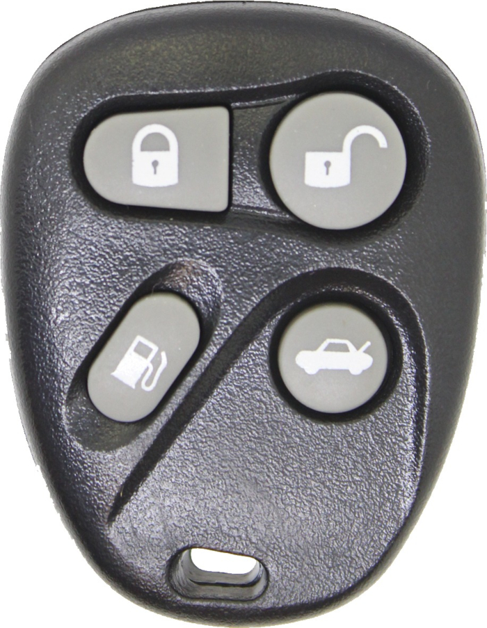*SHELL & PAD ONLY* Cadillac 4 Button Keyless Entry Remote Fob Shell w/ Gas - AB01602T, AB01502T/ABO1502T-3
