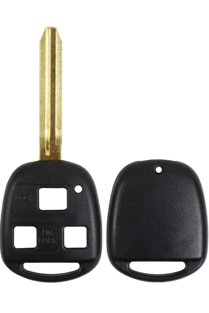 *SHELL ONLY* Toyota 3 Button Remote Head Key Casing - HYQ12BBT/HYQ1512V-1