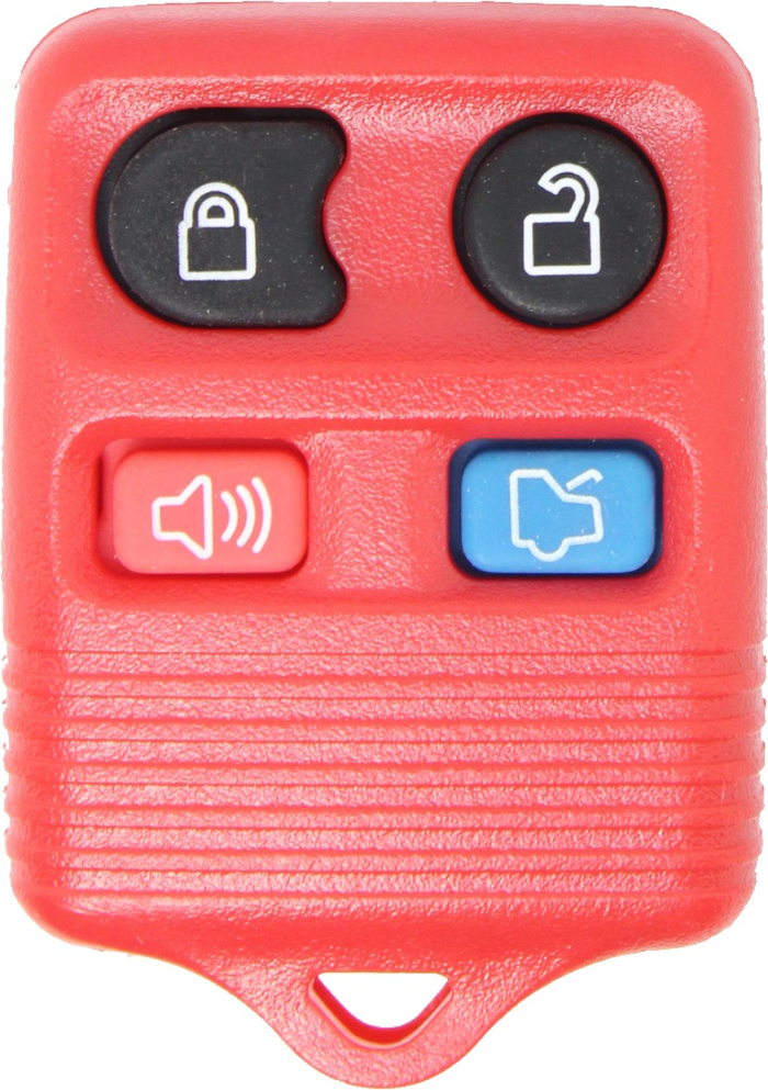 1998 - 2011 NEW Ford/Lincoln/Mercury 4 Button Keyless Entry Remote - Red - CWTWB1U331/CWTWB1U345/GQ43VT11T-2