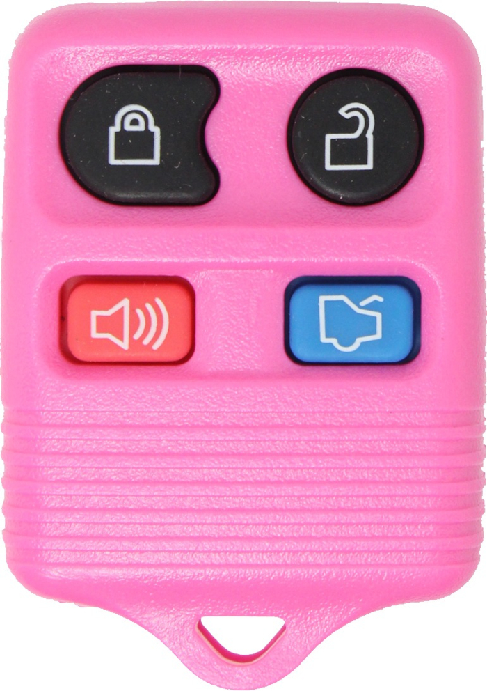 1998 - 2011 NEW Ford/Lincoln/Mercury 4 Button Keyless Entry Remote - Pink - CWTWB1U331/CWTWB1U345/GQ43VT11T-2
