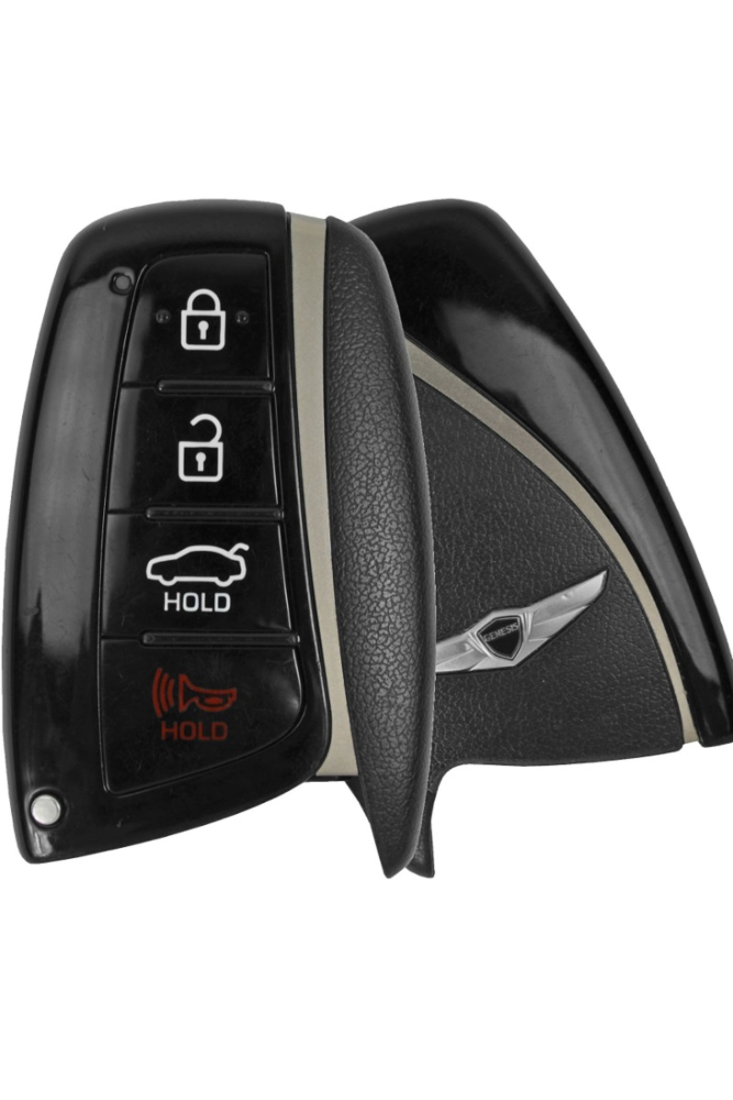 2014 - 2016 Hyundai Genesis 4 Button Smart Remote w/ Genesis Logo - Emergency key included - SY5DMFNA04-2