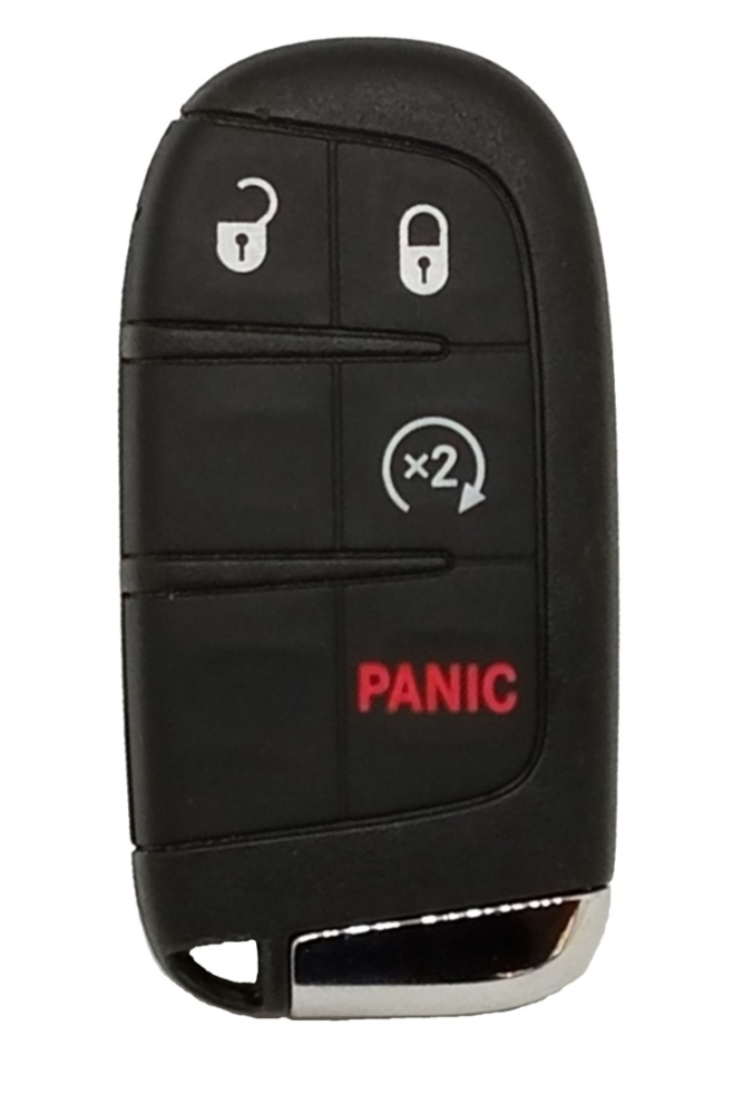 2015 - 2016 Fiat 4 Button Smart Remote w/ Remote Start - Emergency Key Included - M3N-40821302-3