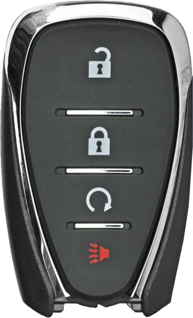 2017 - 2021 Chevrolet 4 Button Smart Remote w/ Remote Start - Emergency Key Included - 433Mhz - HYQ4EA-1