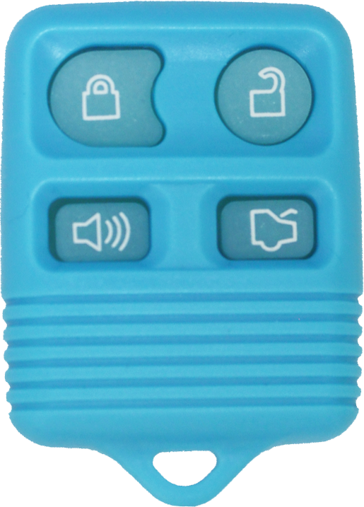 1998 - 2011 NEW Ford/Lincoln/Mercury 4 Button Keyless Entry Remote - Light Blue Glow - CWTWB1U331/CWTWB1U345/GQ43VT11T-2