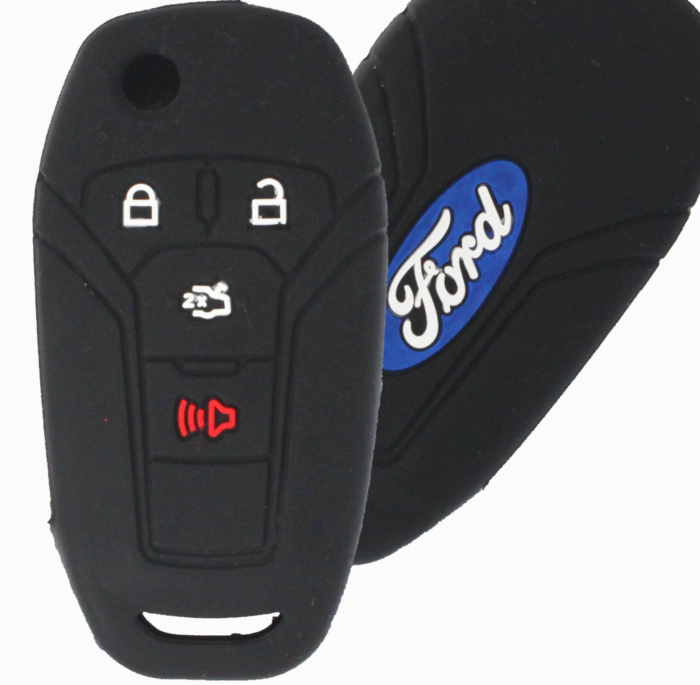 *PROTECT YOUR REMOTE* Ford 4 Button Flip Remote Silicone Cover w/ Trunk-1