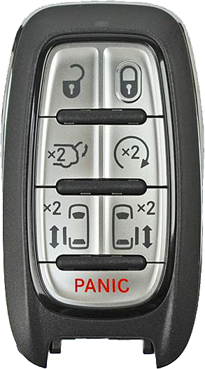 2017 - 2019 Chrysler Pacifica 7 Button Smart Remote - Emergency Key Included - M3N-97395900-1