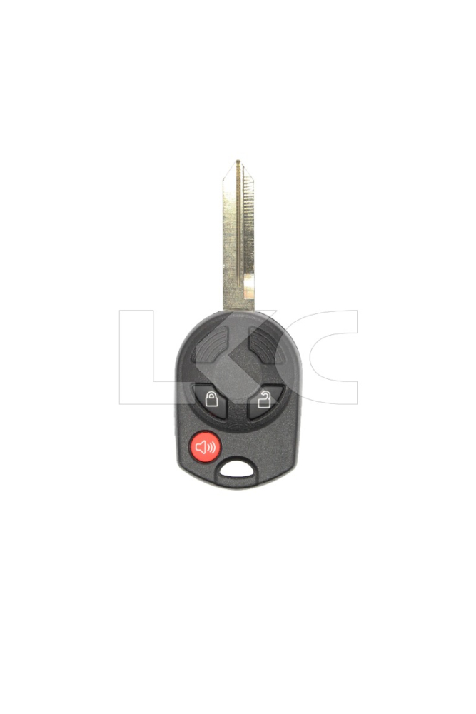 *SHELL & PAD ONLY* Ford (Old Style) 3 Button Remote Head Key Casing - Standard Blade - OUCD6000022-2