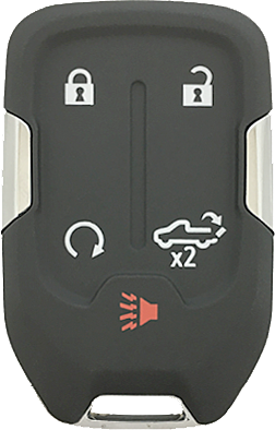 2019 - 2022 GMC Sierra 5 Button Smart Remote w/ Tail Gate Release - Emergency Key Included - 433Mhz - HYQ1EA-1