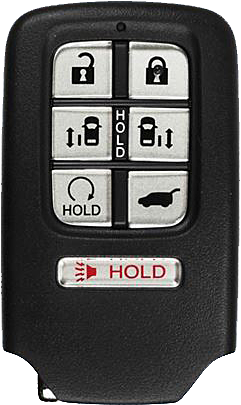 2018 - 2020 OEM Honda Odyssey 7 Button Smart Remote - Emergency Key Included - KR5V2X-2