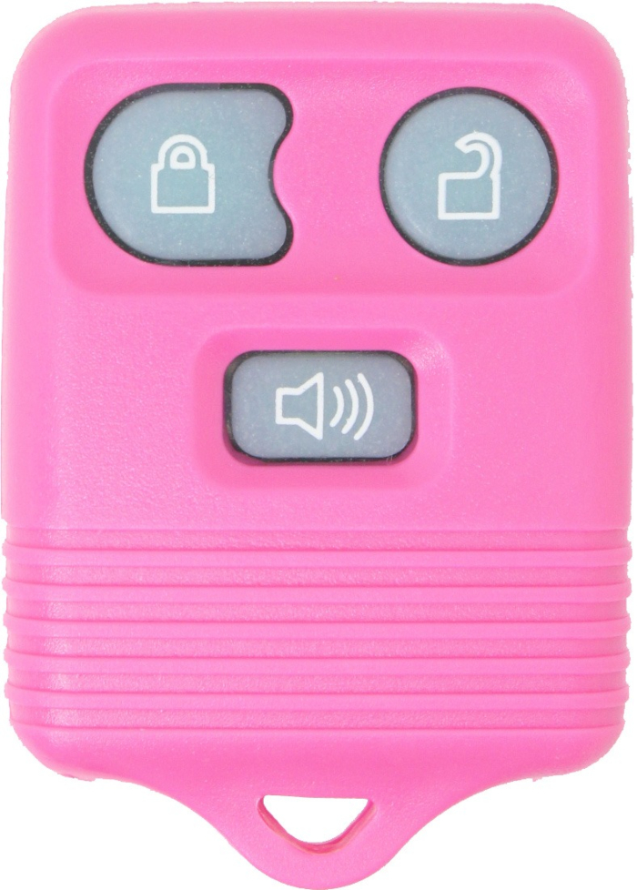 1998 - 2016 NEW Replacement Pink Glow in the Dark Ford, Lincoln, Mazda, & Mercury 3 Button Keyless Entry Remote Fob - Pink Glow-4