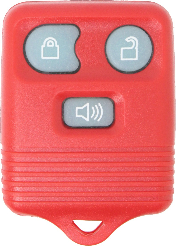 1998 - 2016 NEW Replacement Red Glow in the Dark Ford, Lincoln, Mazda, & Mercury 3 Button Keyless Entry Remote Fob - Red Glow-3