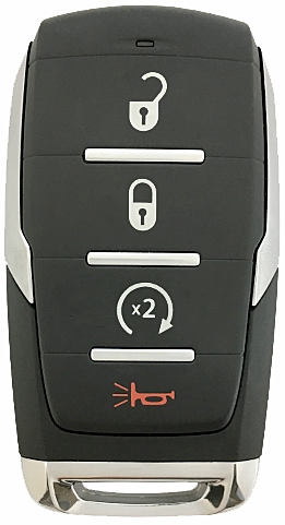 2019 - 2020 Dodge RAM 1500 4 Button Smart Remote w/ Remote Start - Emergency Key Included - OHT-4882056-1