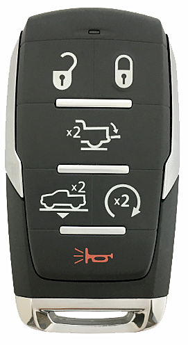 2019 - 2021 Dodge RAM 1500 6 Button Smart Remote - Emergency Key Included - OHT-4882056-1