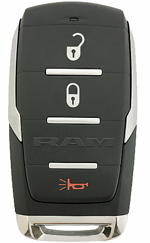 2019 - 2020 Dodge RAM 1500 3 Button Smart Remote - Emergency Key Included - OHT-4882056-1