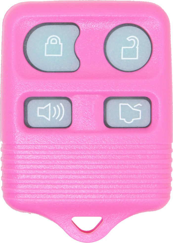 1998 - 2011 NEW Ford/Lincoln/Mercury 4 Button Keyless Entry Remote - Pink Glow - CWTWB1U331/CWTWB1U345/GQ43VT11T-3