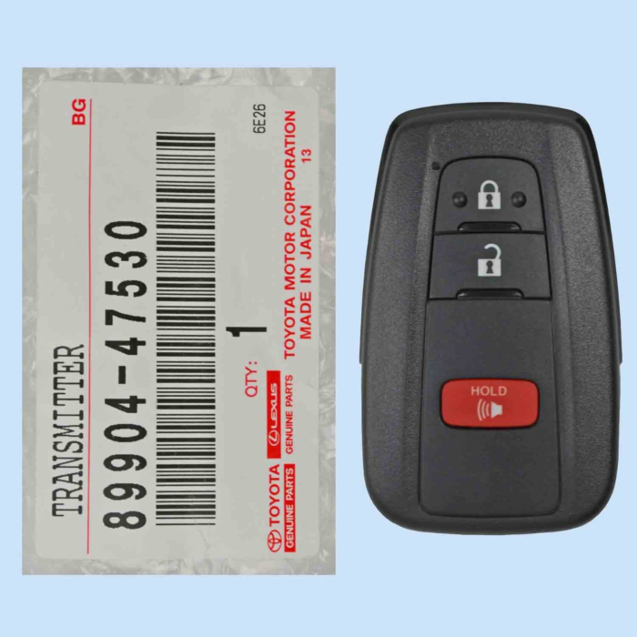 *NEW OEM* 2016 - 2021 Toyota Prius 3 Button Smart Remote - Emergency Key Included - HYQ14FBC-1