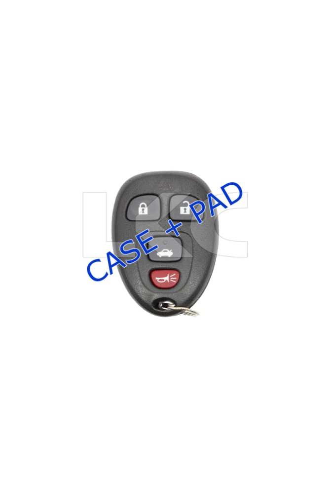 *SHELL & PAD ONLY* GM 4 Button Keyless Entry Remote Casing - KOBGT04A-1
