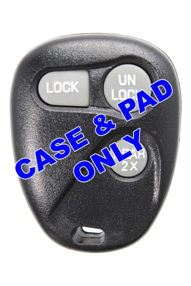 *SHELL & PAD ONLY* GM 3 Button Keyless Entry Remote Casing - AB01502T/ABO1502T-4