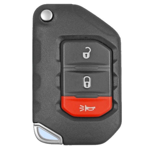 2018 - 2020 NEW Aftermarket Jeep 3 Button Flip Remote Key - OHT1130261-1